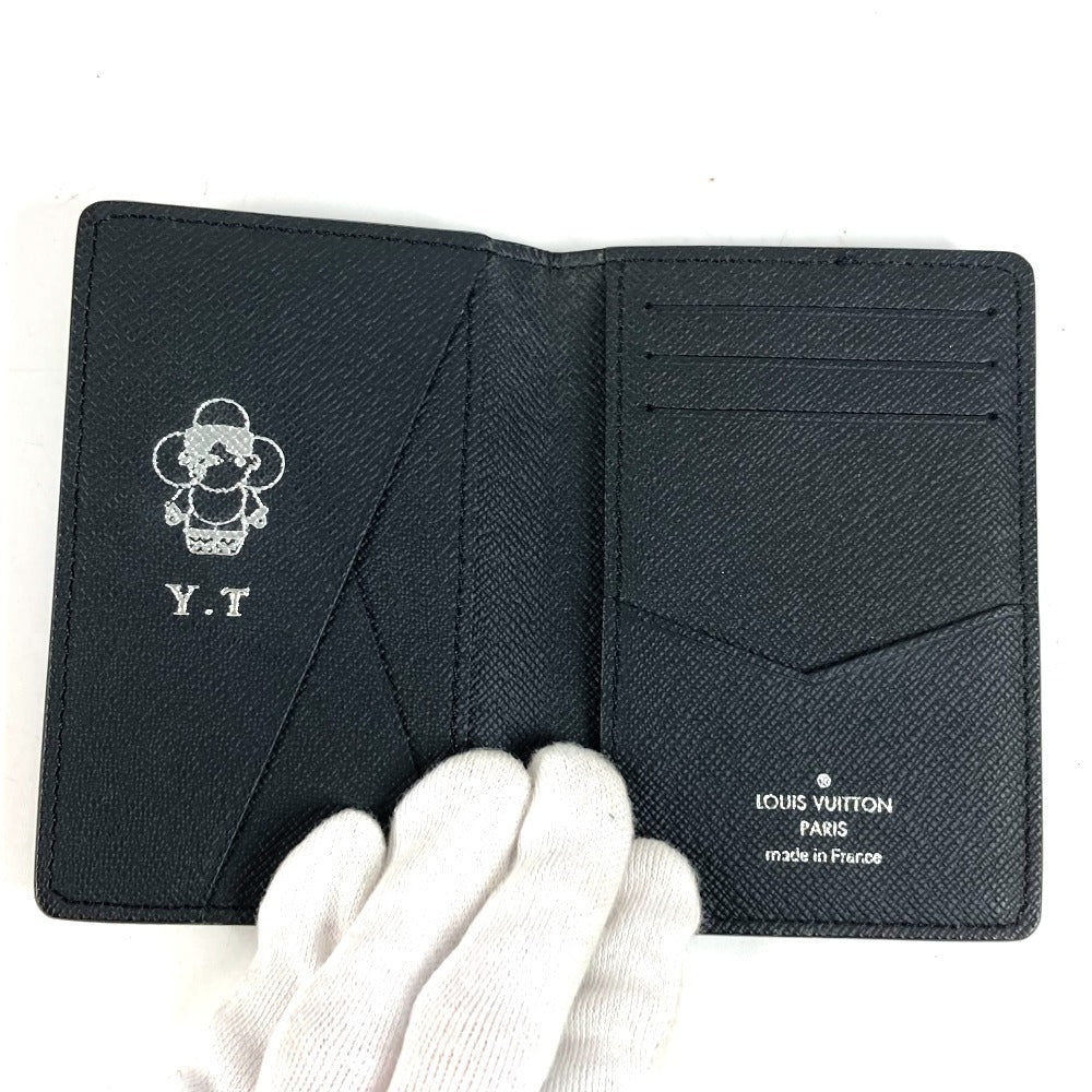 LOUIS VUITTON M81784 モノグラムエクリプス ルーム ウィズ ア ビュー オーガナイザードゥポッシュ 名刺入れ パスケース 2つ折り カードケース モノグラムエクリプスキャンバス ユニセックス ブラック