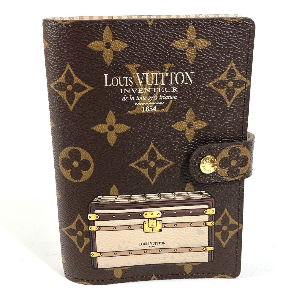 LOUIS VUITTON R20028 モノグラムトランク＆ロック アジェンダPM システム手帳 ステーショナリー 手帳カバー モノグラムキャンバス ユニセックス ブラウン