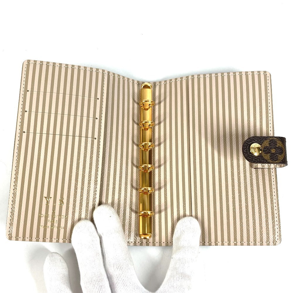 LOUIS VUITTON R20028 モノグラムトランク＆ロック アジェンダPM システム手帳 ステーショナリー 手帳カバー モノグラムキャンバス ユニセックス ブラウン
