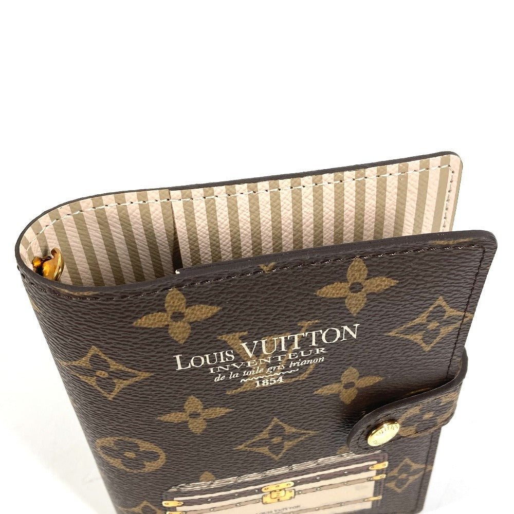 LOUIS VUITTON R20028 モノグラムトランク＆ロック アジェンダPM システム手帳 ステーショナリー 手帳カバー モノグラムキャンバス ユニセックス ブラウン
