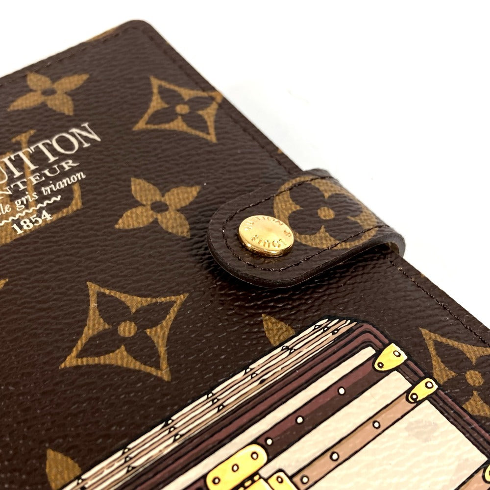 LOUIS VUITTON R20028 モノグラムトランク＆ロック アジェンダPM システム手帳 ステーショナリー 手帳カバー モノグラムキャンバス ユニセックス ブラウン
