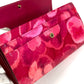 LOUIS VUITTON M90022 モノグラムイカットフラワー ポルトフォイユサラ ロングウォレット フラップ 花柄 長財布 エナメル ユニセックス ローズアンディアンピンク ピンク