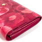 LOUIS VUITTON M90022 モノグラムイカットフラワー ポルトフォイユサラ ロングウォレット フラップ 花柄 長財布 エナメル ユニセックス ローズアンディアンピンク ピンク