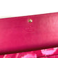LOUIS VUITTON M90022 モノグラムイカットフラワー ポルトフォイユサラ ロングウォレット フラップ 花柄 長財布 エナメル ユニセックス ローズアンディアンピンク ピンク