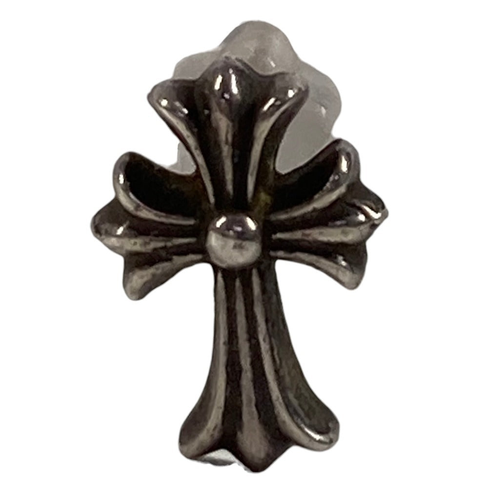 CHROME HEARTS No2 CH CRS FAT CH Cross 2 Fat Stud Earring Accessory Jewelry Earrings SV925 Unisex Silver