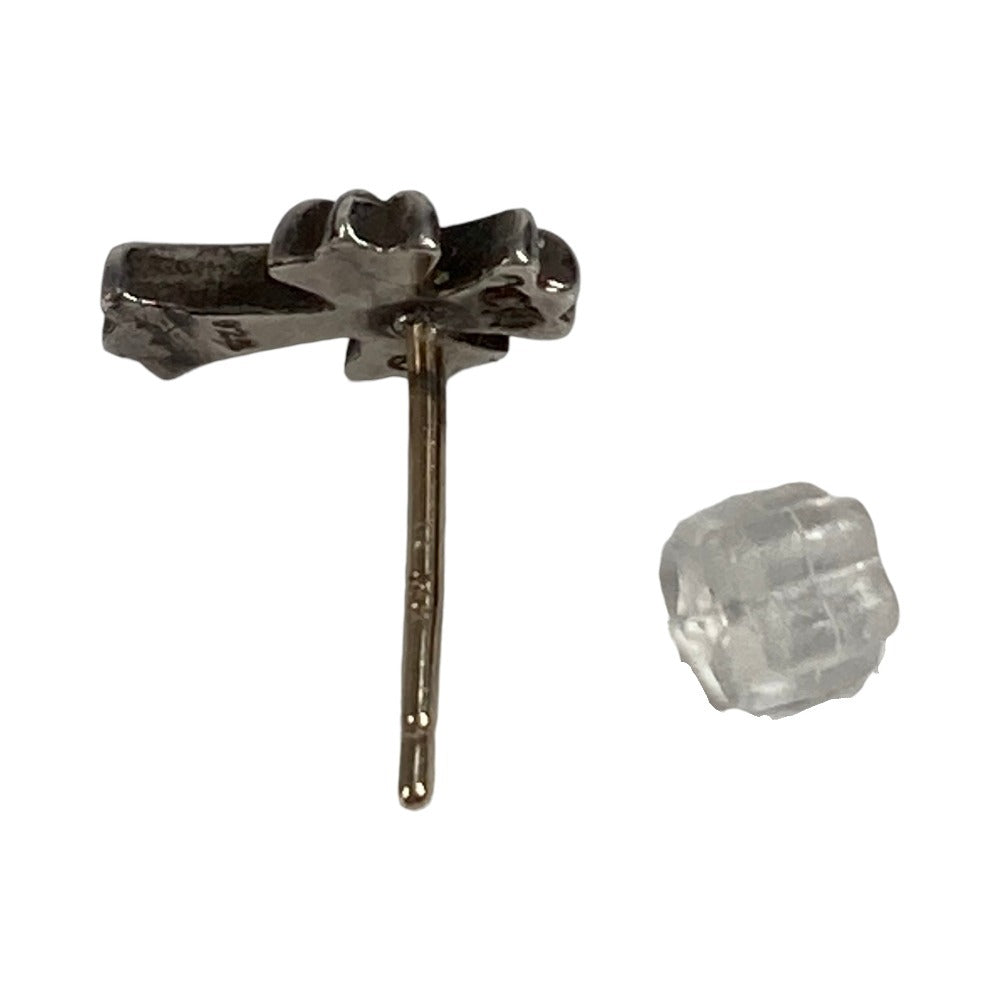 CHROME HEARTS No2 CH CRS FAT CH Cross 2 Fat Stud Earring Accessory Jewelry Earrings SV925 Unisex Silver
