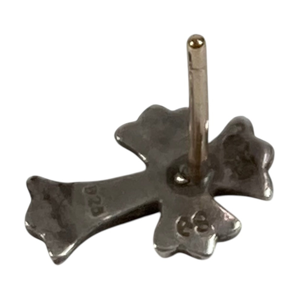 CHROME HEARTS No2 CH CRS FAT CH Cross 2 Fat Stud Earring Accessory Jewelry Earrings SV925 Unisex Silver