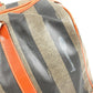 FENDI Vintage Pecan Logo Handbag Travel Bag Boston Bag PVC/Leather Unisex Khaki