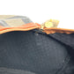 FENDI Vintage Pecan Logo Handbag Travel Bag Boston Bag PVC/Leather Unisex Khaki