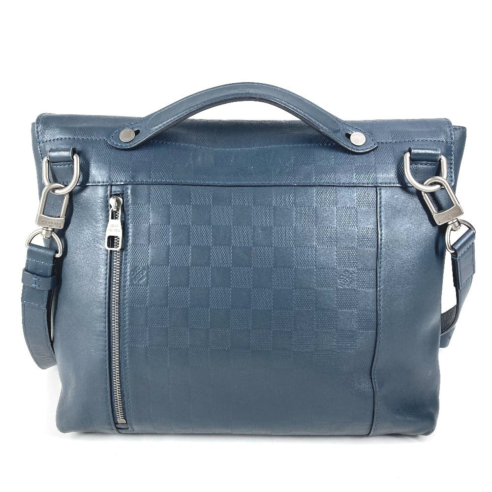 LOUIS VUITTON N41483 Damier Infini Loft Tote Bag 2WAY Bag Handbag Shoulder Bag Damier Infini Leather Unisex Cosmos Navy