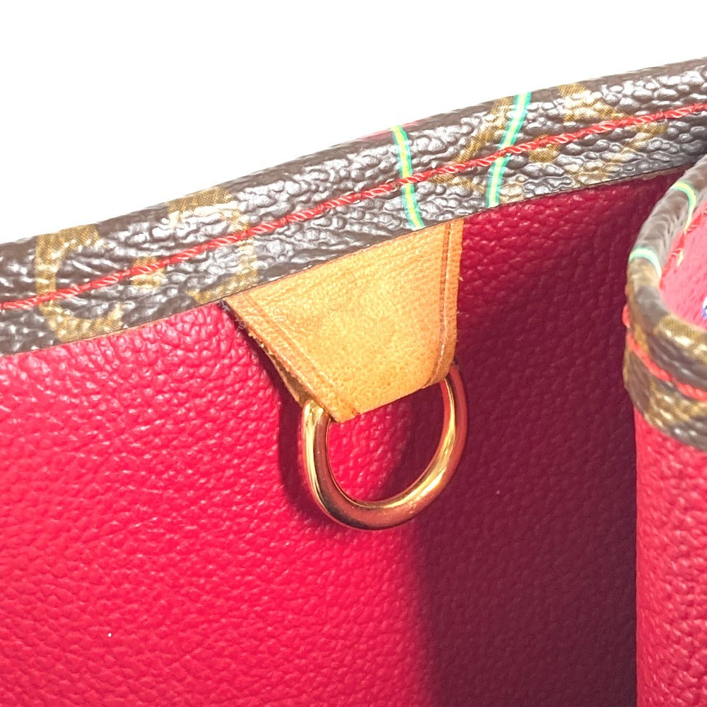 LOUIS VUITTON M95010 モノグラム チェリー 村上隆 サック プラ サックプラ カバン トートバッグ 縦型トート ショルダーバッグ モノグラムチェリーキャンバス ユニセックス レッド