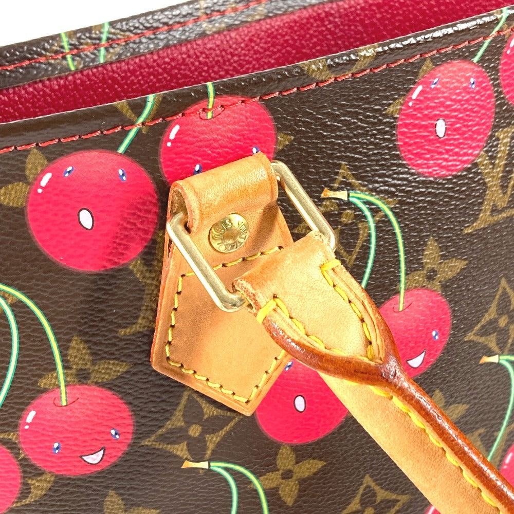 LOUIS VUITTON M95010 モノグラム チェリー 村上隆 サック プラ サックプラ カバン トートバッグ 縦型トート ショルダーバッグ モノグラムチェリーキャンバス ユニセックス レッド