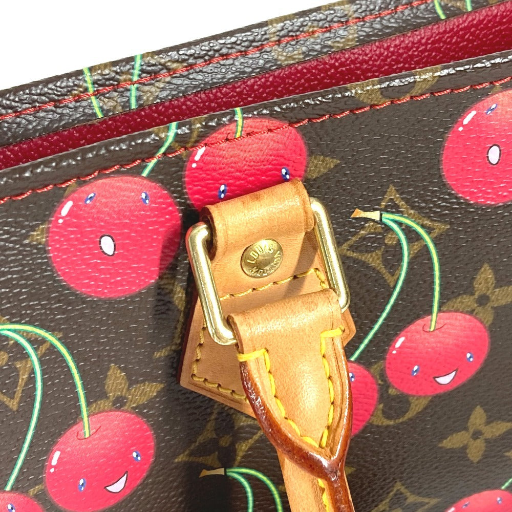 LOUIS VUITTON M95010 モノグラム チェリー 村上隆 サック プラ サックプラ カバン トートバッグ 縦型トート ショルダーバッグ モノグラムチェリーキャンバス ユニセックス レッド