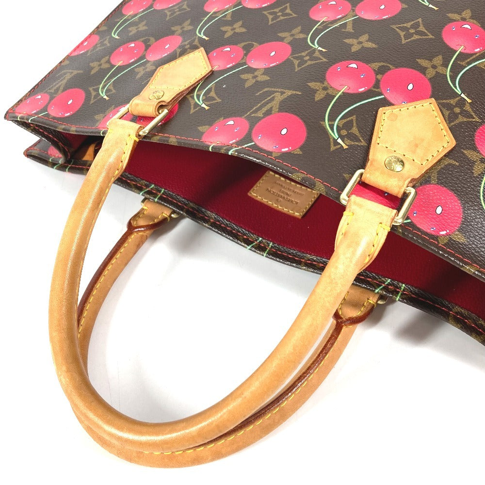 LOUIS VUITTON M95010 モノグラム チェリー 村上隆 サック プラ サックプラ カバン トートバッグ 縦型トート ショルダーバッグ モノグラムチェリーキャンバス ユニセックス レッド