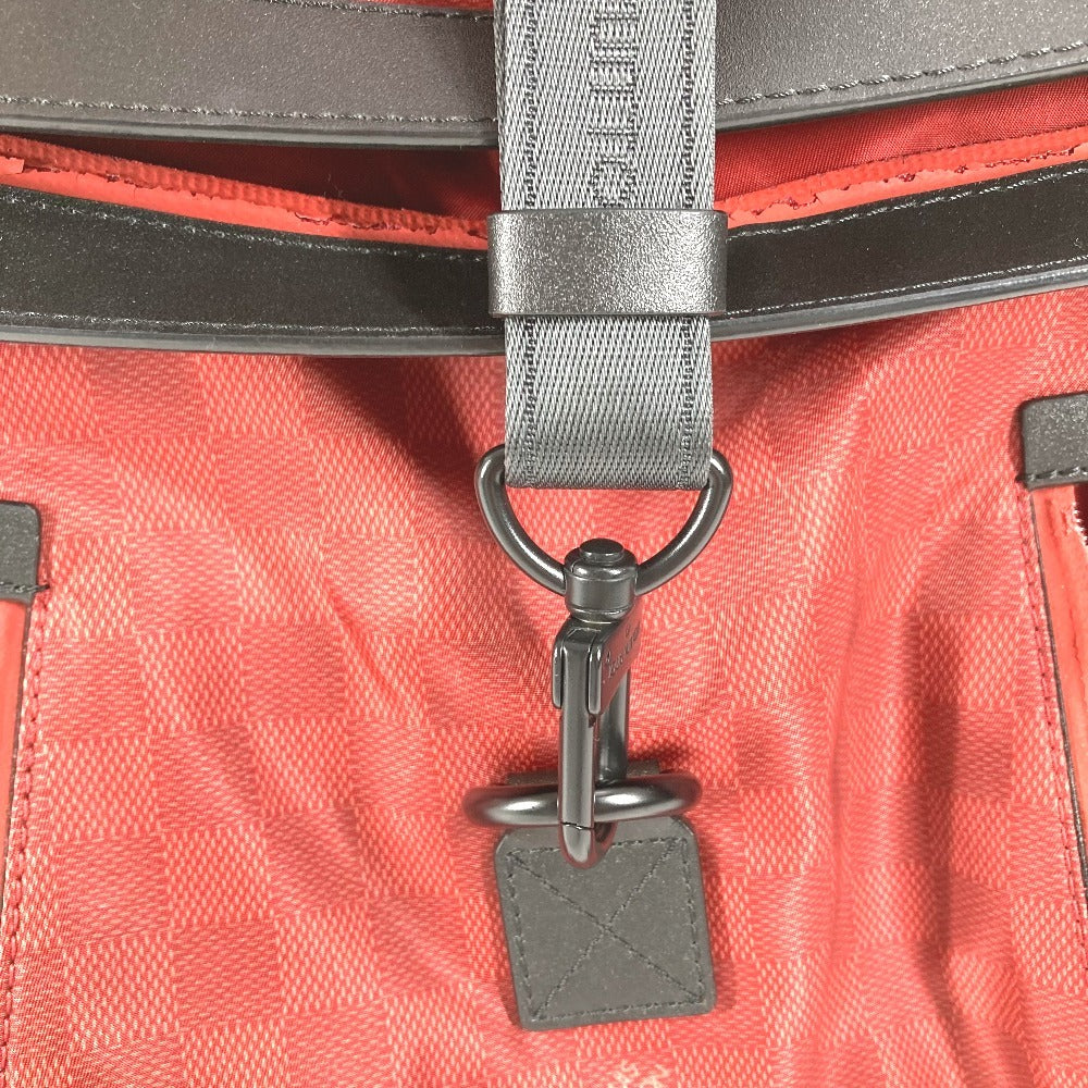 LOUIS VUITTON N41191 ルイヴィトンカップ ダミエチャレンジ ソラーノ カバン 2WAYバッグ トートバッグ 斜め掛け ハンドバッグ ショルダーバッグ レザー/ナイロン ユニセックス レッド
