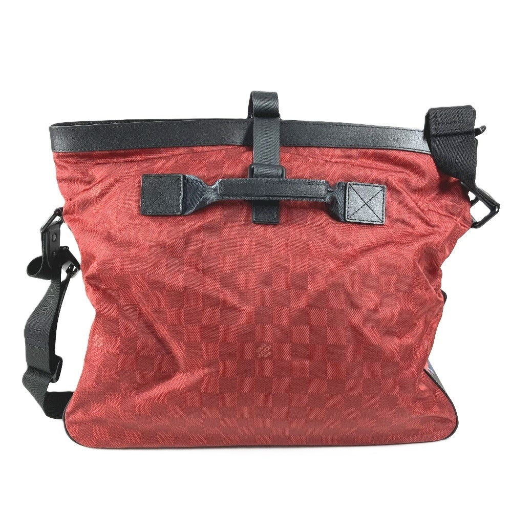 LOUIS VUITTON N41191 ルイヴィトンカップ ダミエチャレンジ ソラーノ カバン 2WAYバッグ トートバッグ 斜め掛け ハンドバッグ ショルダーバッグ レザー/ナイロン ユニセックス レッド