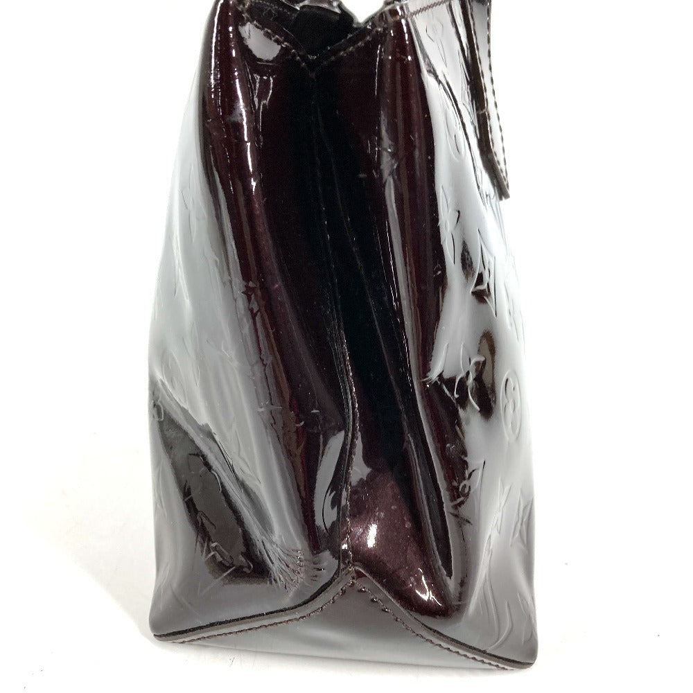 LOUIS VUITTON M93641 Monogram Vernis Wilshire PM Tote Bag, Monogram Vernis Canvas, Women's, Amaranth Purple
