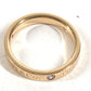 TIFFANY&Co. K18 Gold 18K Flat Band Diamond 3P Accessory Jewelry Ring YG750 Ladies Yellow