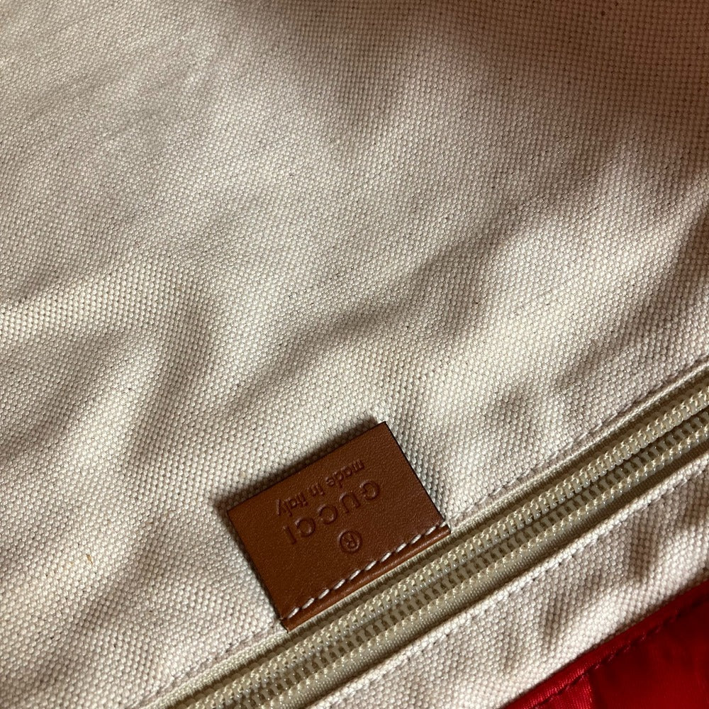 GUCCI 282439 ロゴ GG カバン 肩掛け トートバッグ ショルダーバッグ レザー/ナイロン ユニセックス レッド