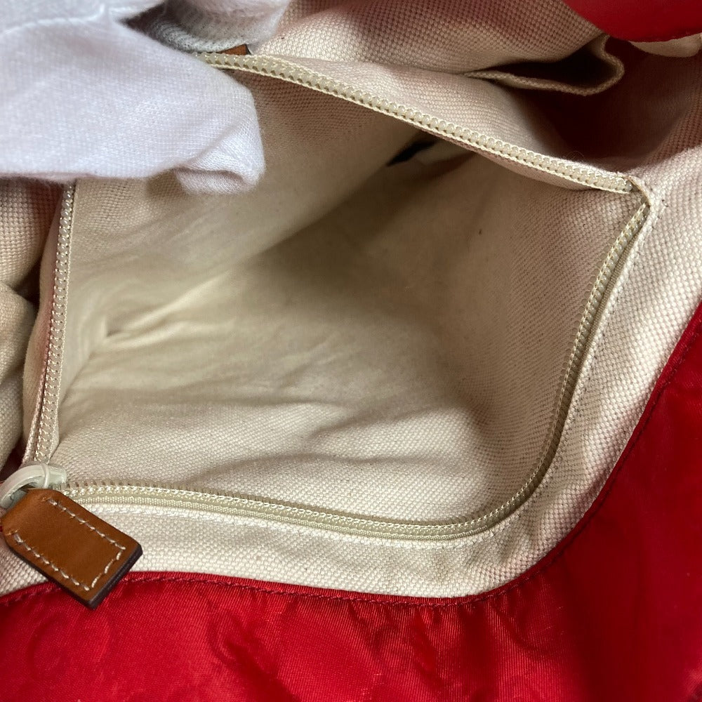 GUCCI 282439 ロゴ GG カバン 肩掛け トートバッグ ショルダーバッグ レザー/ナイロン ユニセックス レッド