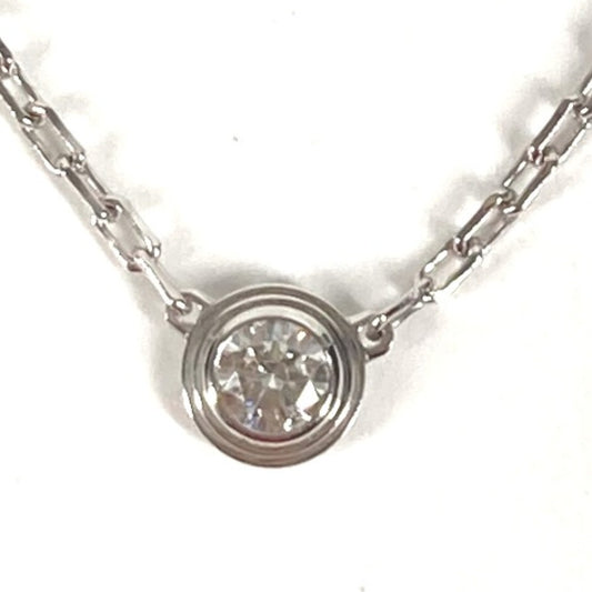CARTIER K18 金 18K ダムール ネックレス XS　ダムールネックレスXS アクセサリー チェーン ネックレス Au750 ユニセックス シルバー