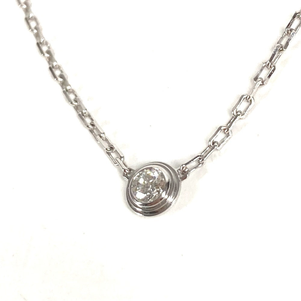 CARTIER K18 Gold 18K Damour Necklace XS Damour Necklace XS Accessory Chain Necklace Au750 Unisex Silver