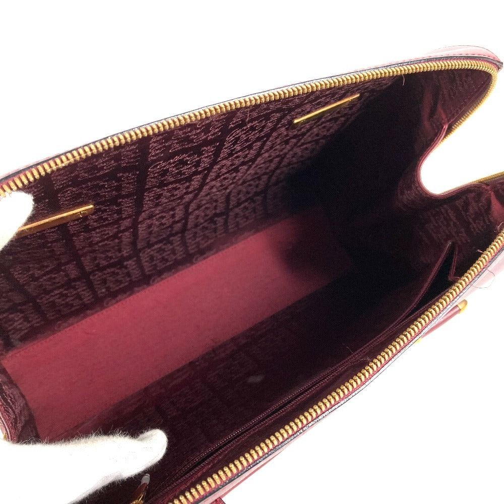 CARTIER マストライン ロゴ 2WAYバッグ トートバッグ ハンドバッグ カバン ビジネスバッグ レザー ユニセックス ワインレッド