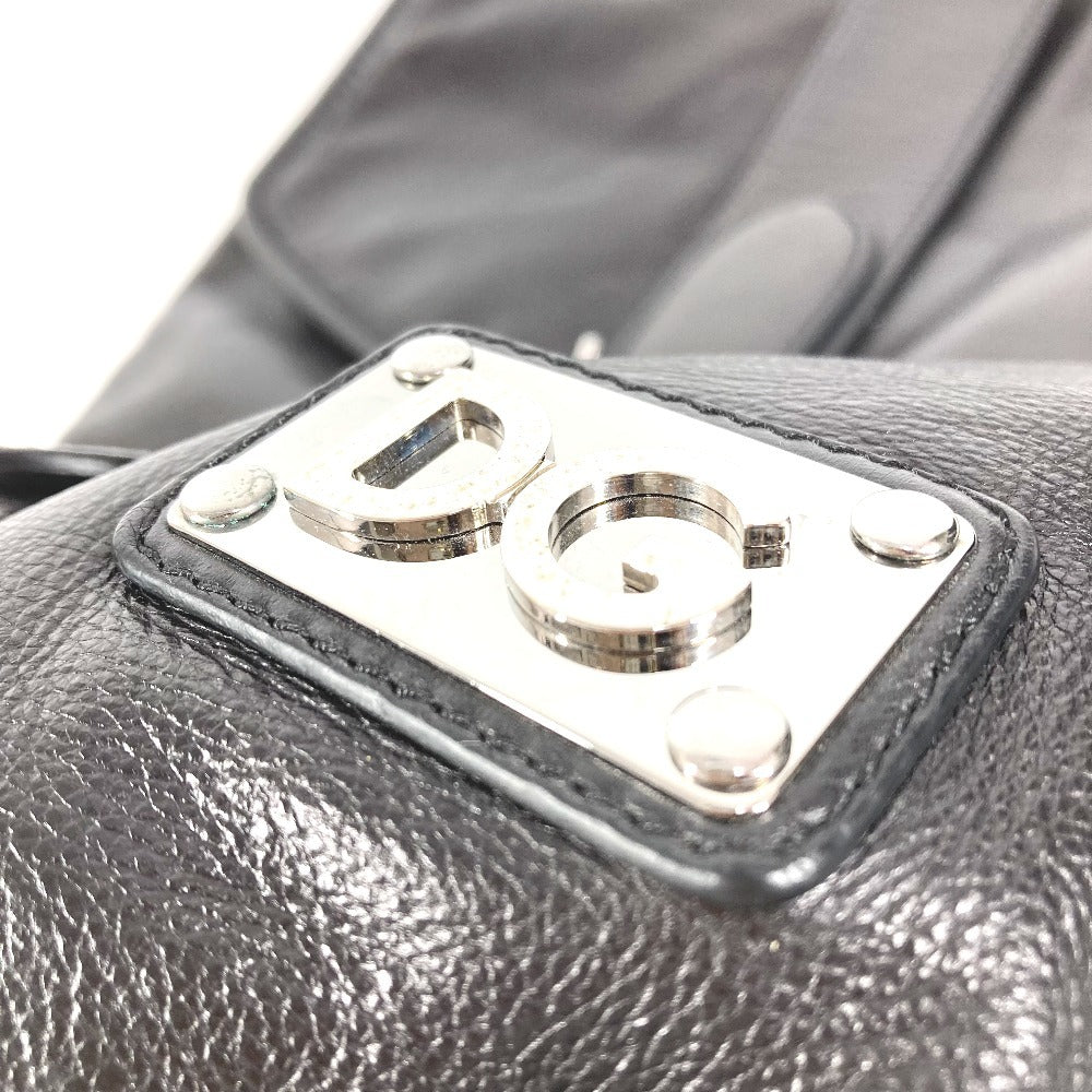 DOLCE&GABBANA ロゴ DG カバン バックパック リュックサック レザー ユニセックス ブラック