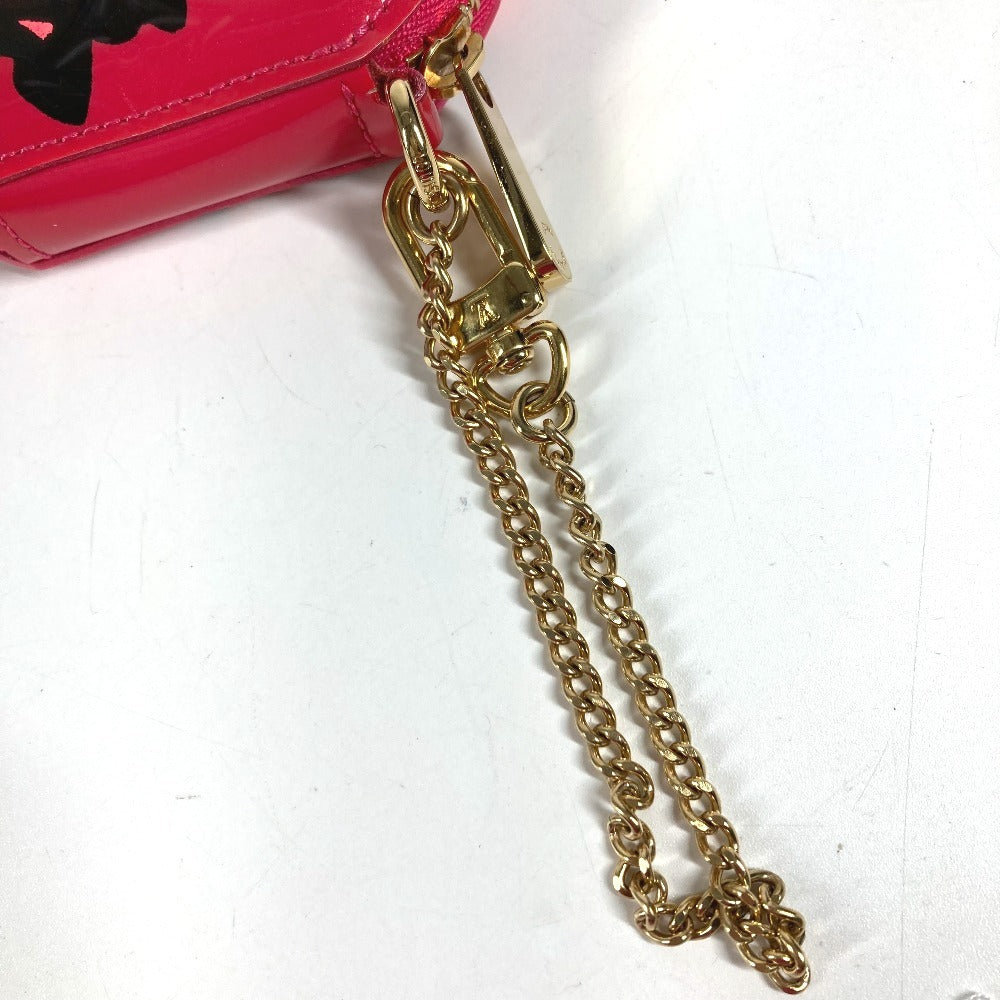 LOUIS VUITTON M93690 モノグラムヴェルニ ローズ ポルト モネ シャポー スティーブンスプラウス 財布 小銭入れ コインケース モノグラムヴェルニキャンバス レディース ピンク