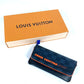 LOUIS VUITTON GI0380 Damier Cobalt Etui Lunette Woody Eyewear Eyeglass Case/Sunglasses Case/Pouch in Damier Cobalt Canvas, Unisex, Navy