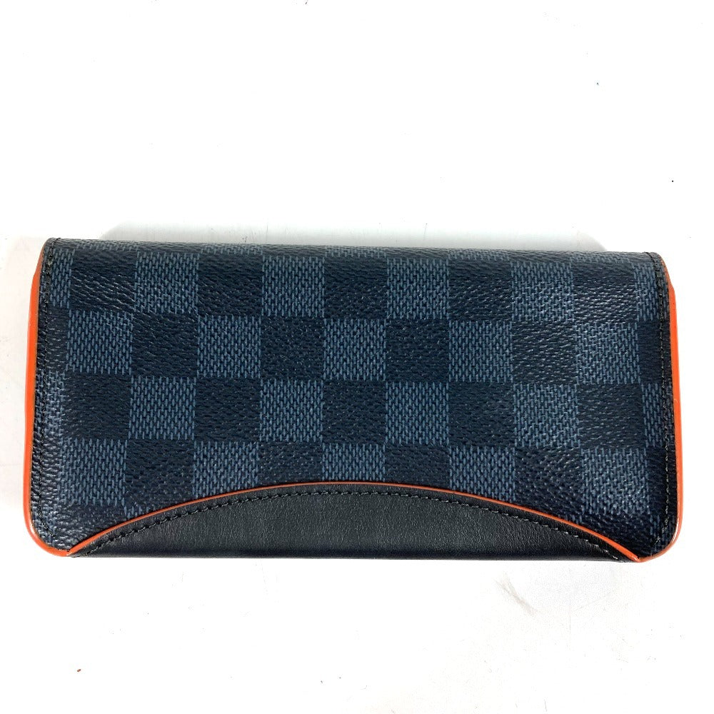 LOUIS VUITTON GI0380 Damier Cobalt Etui Lunette Woody Eyewear Eyeglass Case/Sunglasses Case/Pouch in Damier Cobalt Canvas, Unisex, Navy