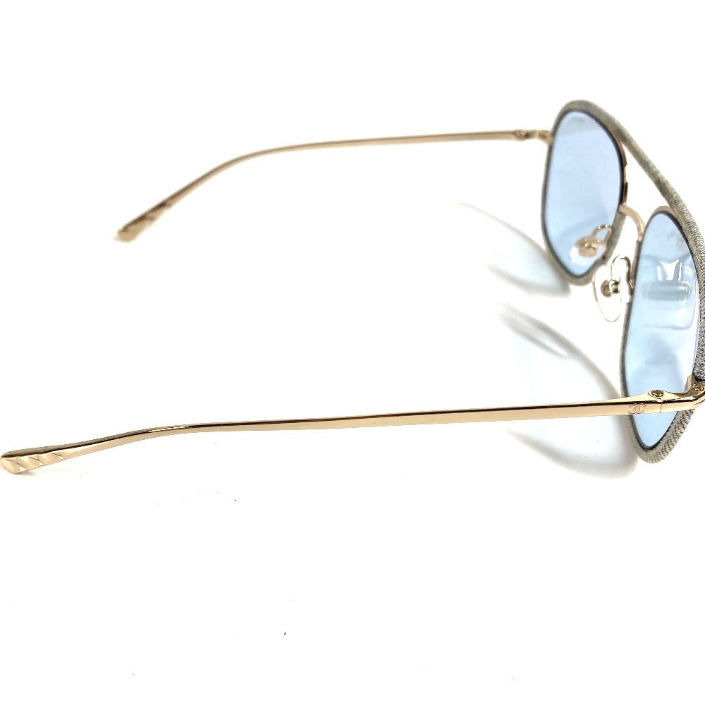 CHANEL 4249-J Denim CC Coco Mark Logo Glasses Eyewear Sunglasses Denim Unisex Blue