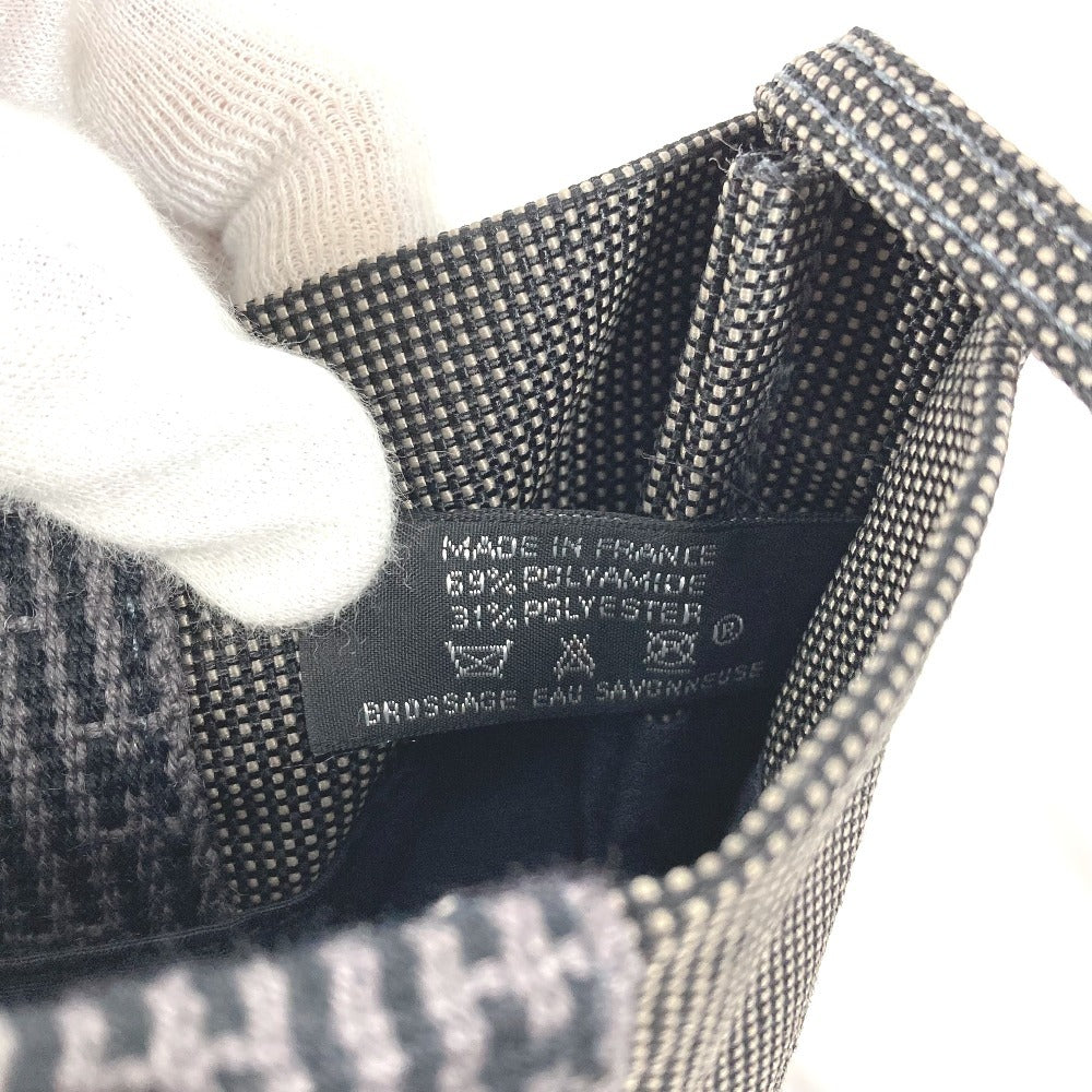 HERMES エールライン ポシェット カバン バッグ 斜め掛け ポシェット ショルダーバッグ キャンバス ユニセックス グレー
