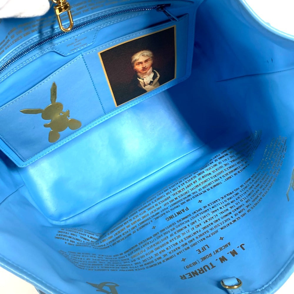 LOUIS VUITTON M43318 マスターズコレクション ネヴァーフルMM ネヴァーフル MM カバン トートバッグ 肩掛け ショルダーバッグ レザー/コーティングキャンバス ユニセックス ブルー