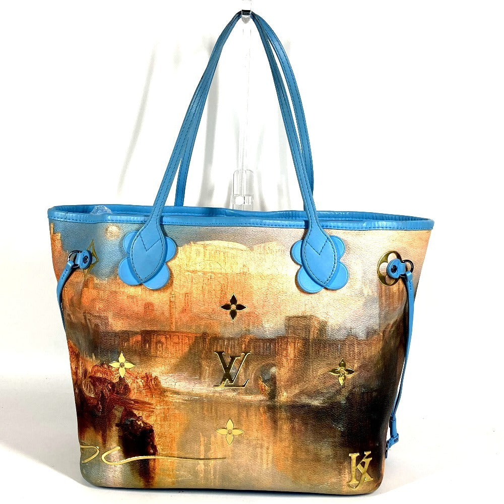 LOUIS VUITTON M43318 マスターズコレクション ネヴァーフルMM ネヴァーフル MM カバン トートバッグ 肩掛け ショルダーバッグ レザー/コーティングキャンバス ユニセックス ブルー