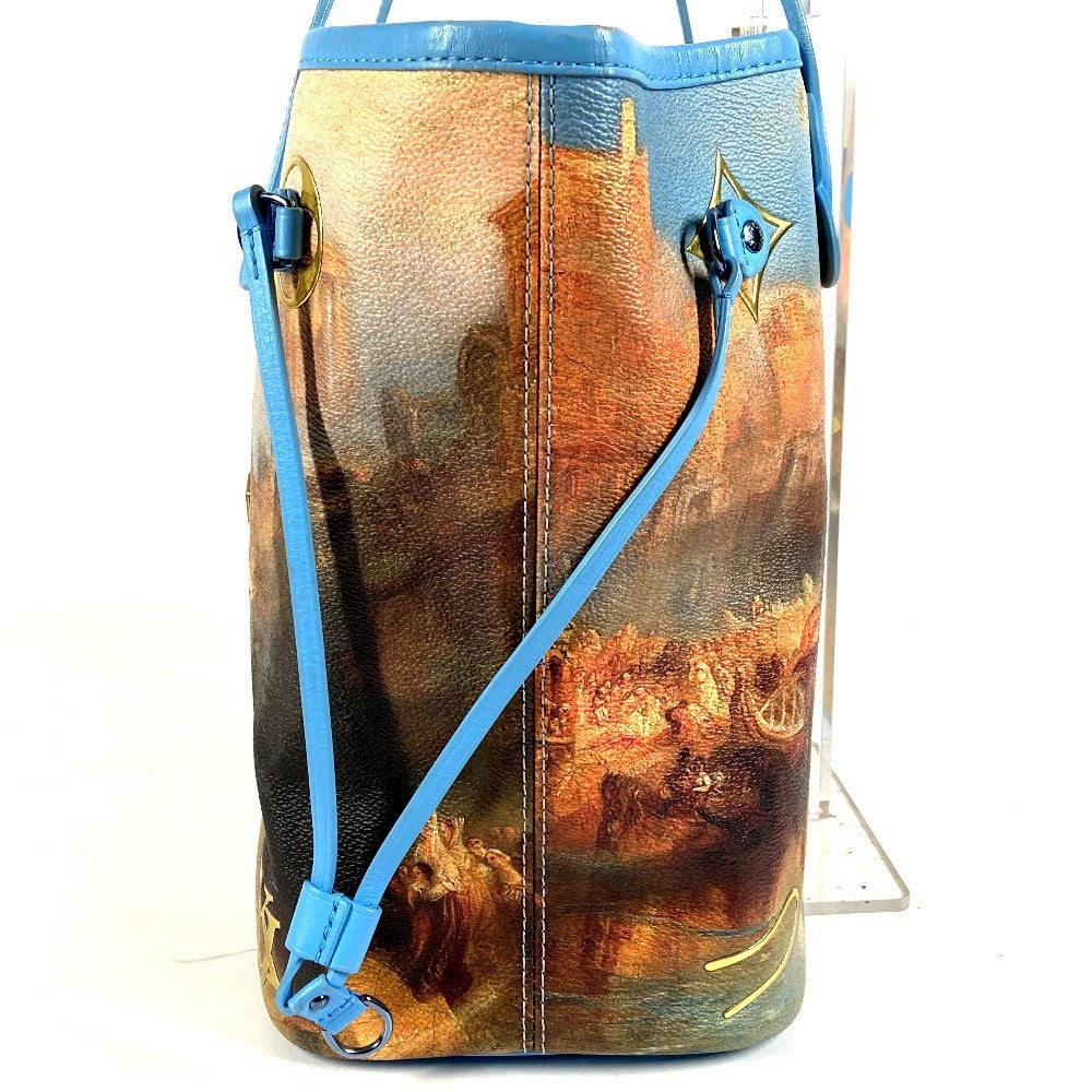 LOUIS VUITTON M43318 マスターズコレクション ネヴァーフルMM ネヴァーフル MM カバン トートバッグ 肩掛け ショルダーバッグ レザー/コーティングキャンバス ユニセックス ブルー