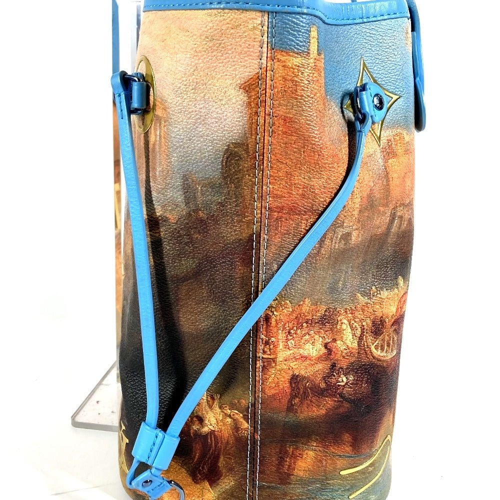 LOUIS VUITTON M43318 マスターズコレクション ネヴァーフルMM ネヴァーフル MM カバン トートバッグ 肩掛け ショルダーバッグ レザー/コーティングキャンバス ユニセックス ブルー