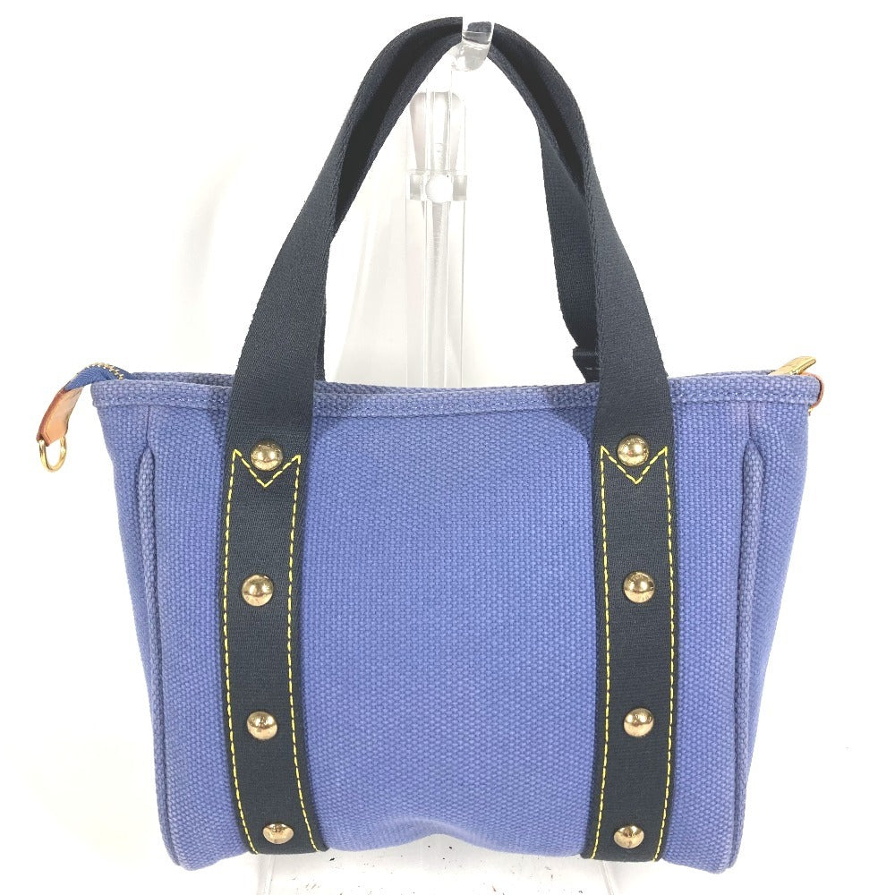 LOUIS VUITTON M40090 Antigua Cabas PM PM Bag Tote Bag Handbag Canvas Unisex Blue