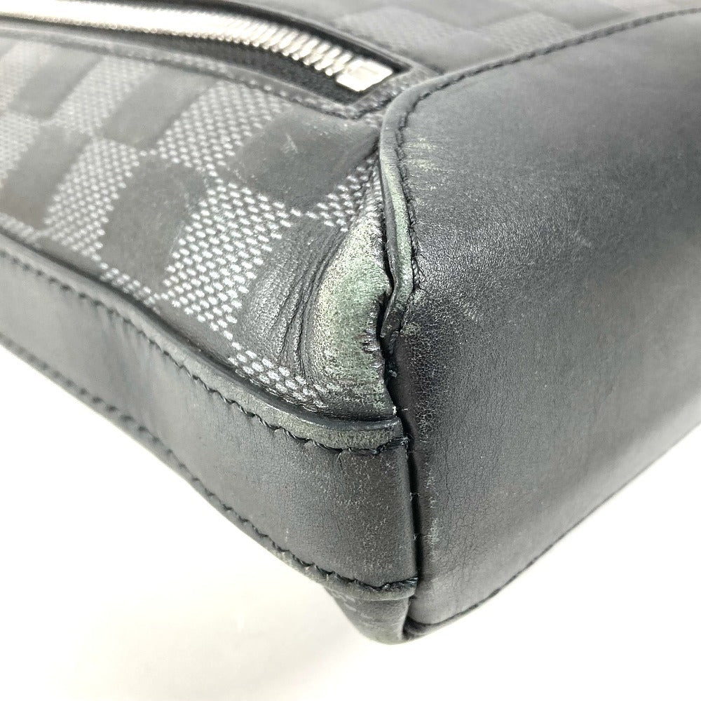 LOUIS VUITTON N42418 ダミエアンフィニ ディスカバリーメッセンジャー カバン 斜め掛け ポシェット ショルダーバッグ ダミエアンフィニレザー ユニセックス オニキス ブラック