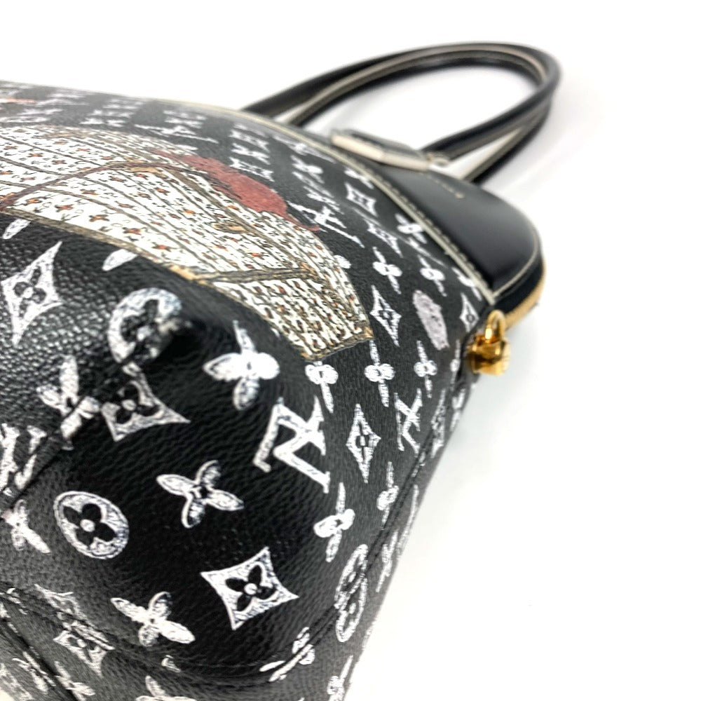 LOUIS VUITTON M44403 キャットグラム 猫 グレースコディントンコラボ アルマスープル トートバッグ カバン 肩掛け ショルダーバッグ レザー レディース ノワール ブラック