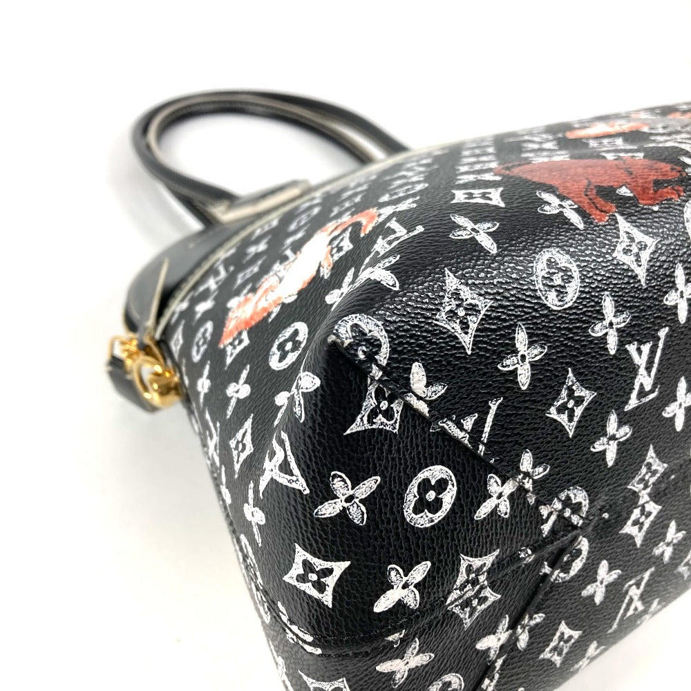 LOUIS VUITTON M44403 キャットグラム 猫 グレースコディントンコラボ アルマスープル トートバッグ カバン 肩掛け ショルダーバッグ レザー レディース ノワール ブラック