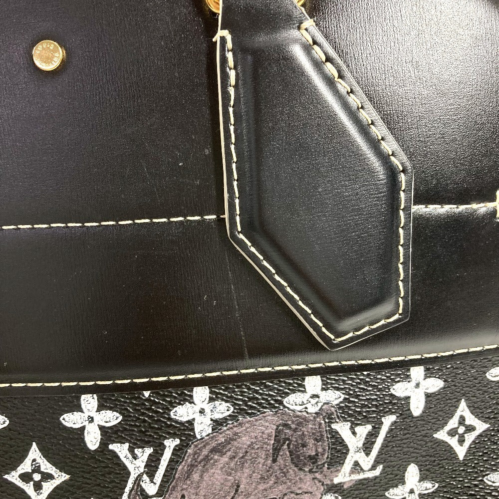 LOUIS VUITTON M44403 キャットグラム 猫 グレースコディントンコラボ アルマスープル トートバッグ カバン 肩掛け ショルダーバッグ レザー レディース ノワール ブラック