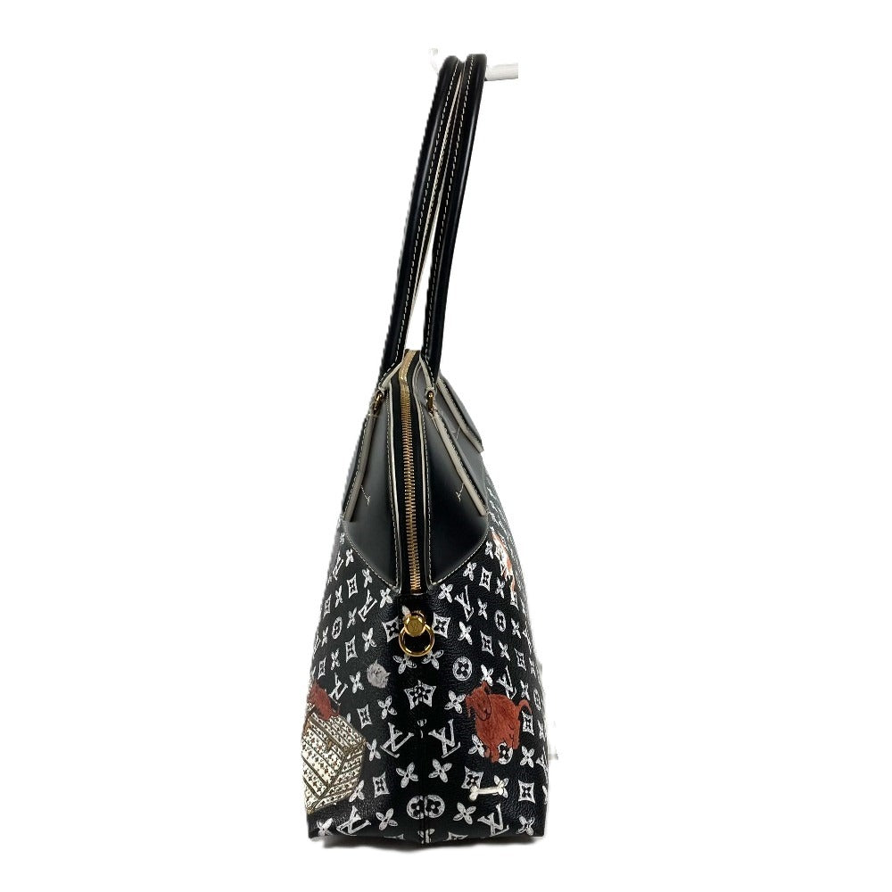 LOUIS VUITTON M44403 キャットグラム 猫 グレースコディントンコラボ アルマスープル トートバッグ カバン 肩掛け ショルダーバッグ レザー レディース ノワール ブラック