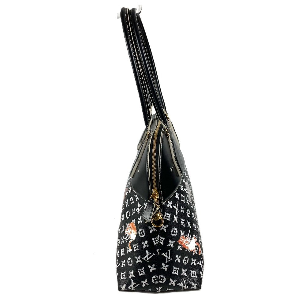 LOUIS VUITTON M44403 キャットグラム 猫 グレースコディントンコラボ アルマスープル トートバッグ カバン 肩掛け ショルダーバッグ レザー レディース ノワール ブラック
