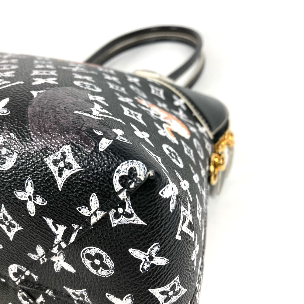 LOUIS VUITTON M44403 キャットグラム 猫 グレースコディントンコラボ アルマスープル トートバッグ カバン 肩掛け ショルダーバッグ レザー レディース ノワール ブラック