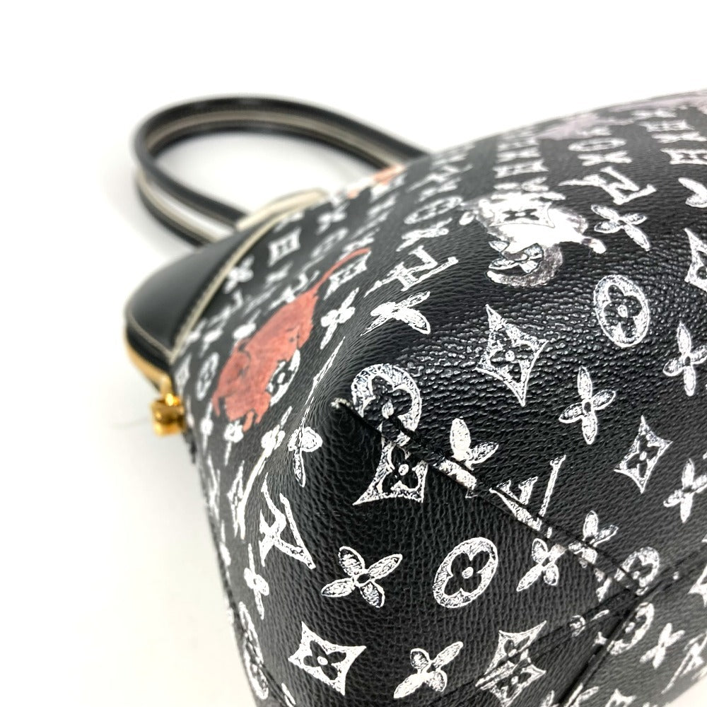 LOUIS VUITTON M44403 キャットグラム 猫 グレースコディントンコラボ アルマスープル トートバッグ カバン 肩掛け ショルダーバッグ レザー レディース ノワール ブラック