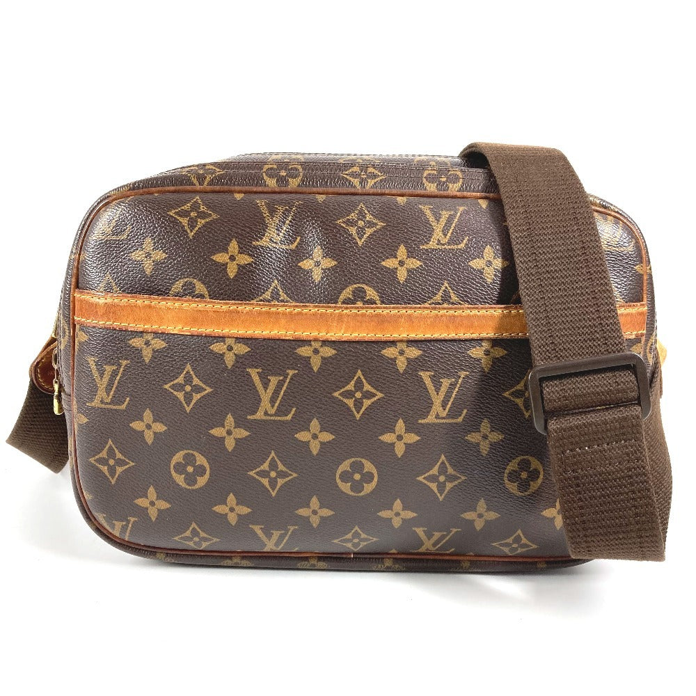 LOUIS VUITTON M45254 モノグラム リポーターPM リポーター PM 斜め掛け カバン ショルダーバッグ モノグラムキャンバス ユニセックス ブラウン
