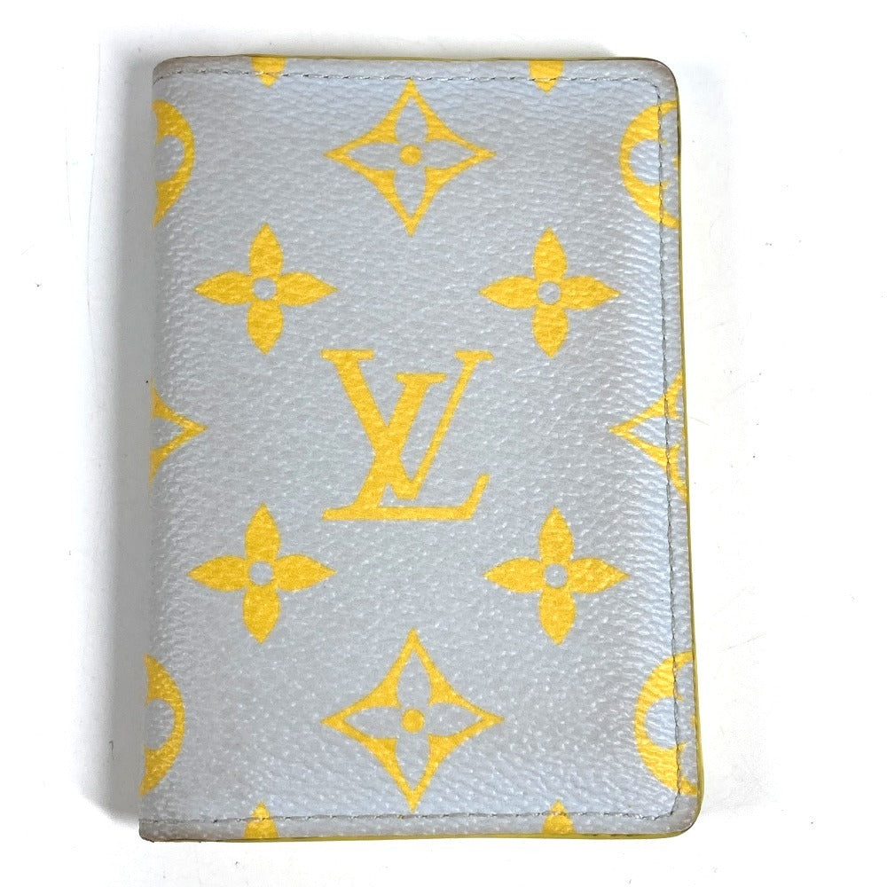 LOUIS VUITTON M14769 モノグラム オーガナイザードゥポッシュ 2つ折り パスケース 名刺入れ カードケース レザー ユニセックス グレー