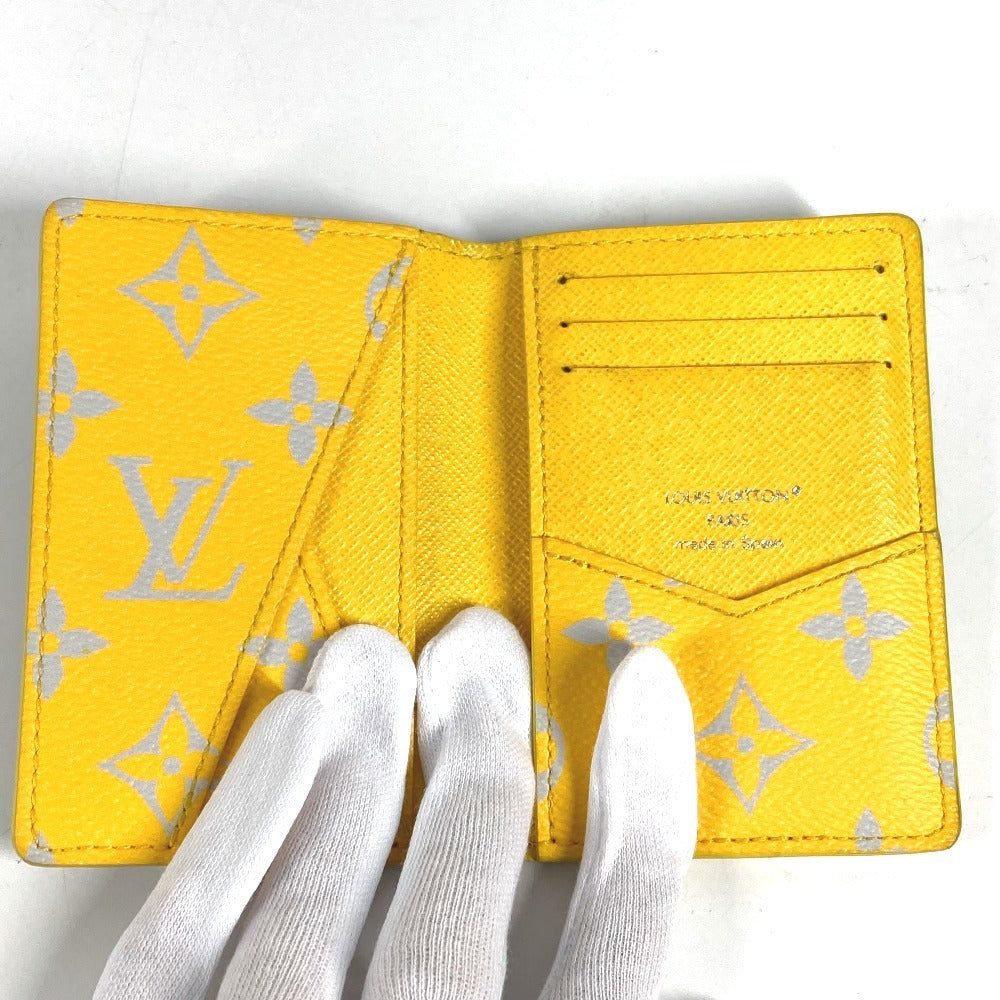 LOUIS VUITTON M14769 モノグラム オーガナイザードゥポッシュ 2つ折り パスケース 名刺入れ カードケース レザー ユニセックス グレー