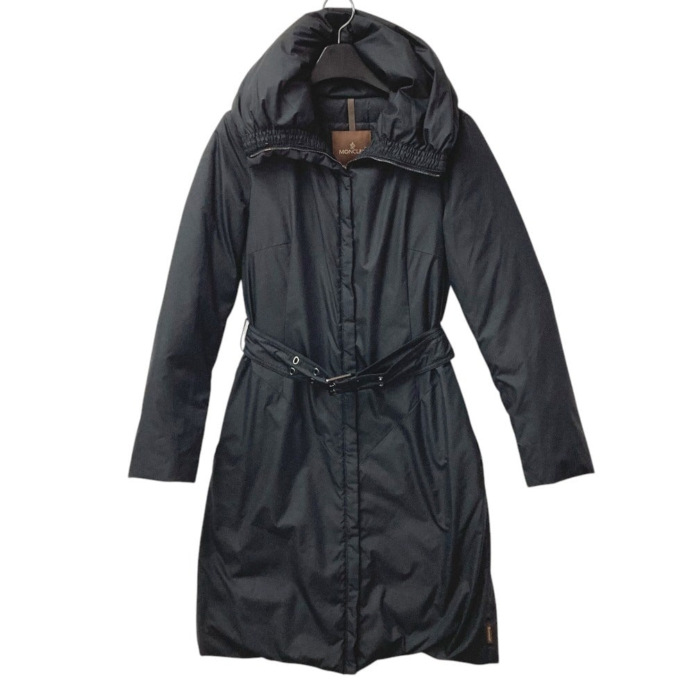 MONCLER クラス1 CLASSE 1 ロゴ ベルト付き ロング アパレル 長袖 アパレル アウター ダウンコート ポリエステル レディース ブラック